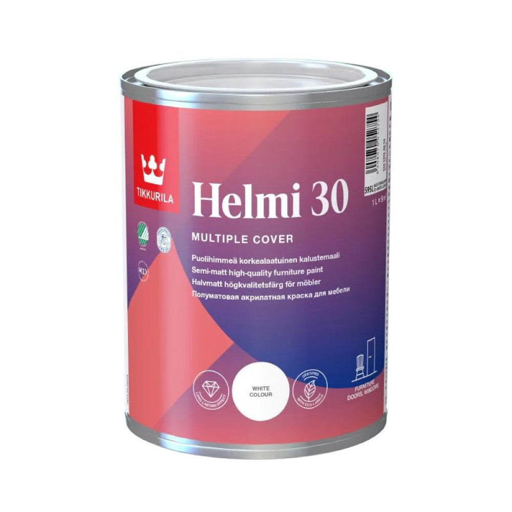 Helmi Vizes Selyemfényű Bútorfesték Fehér 0,9L