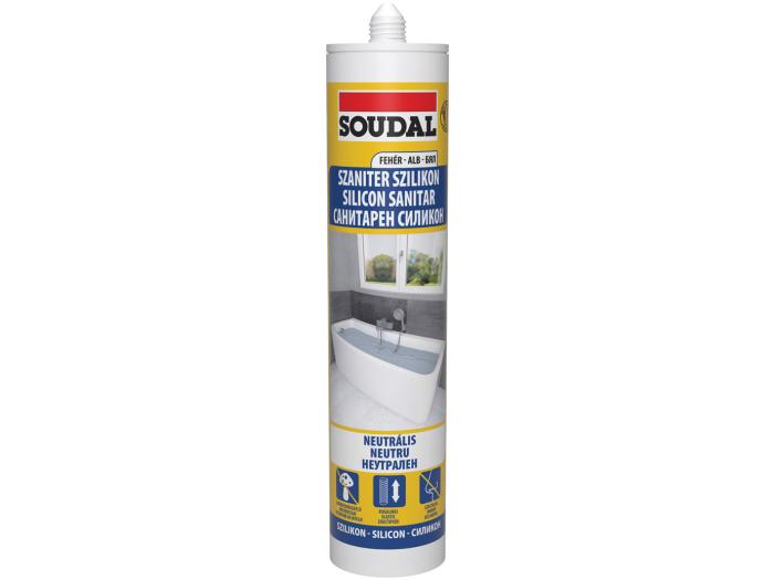 Soudal Szaniter/Neutrális Szilikon Fehér 280ML