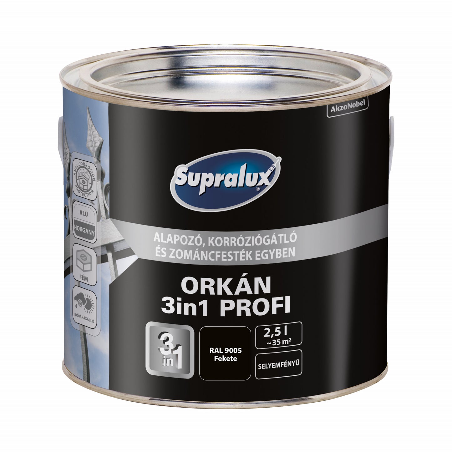 Supralux Orkán 3In1 Fekete 2,5L