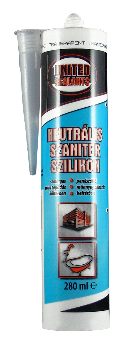 United Sealants Neutrális Szaniter Szilikon Transzparens 280ML