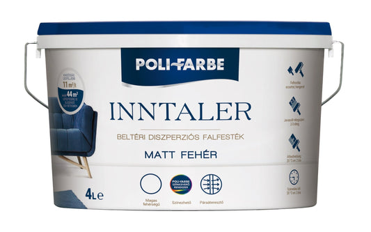 Inntaler Beltéri Falfesték Fehér 8 L