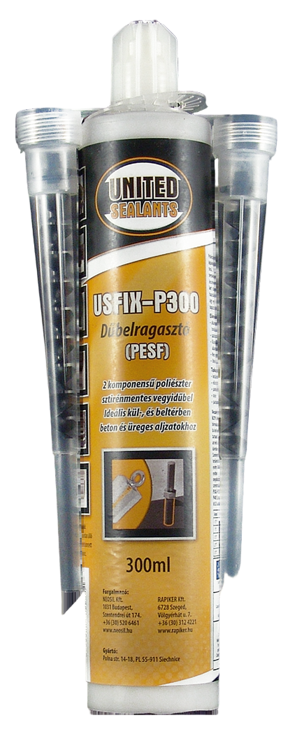 United Sealants Usfix-P300 Poliészteres Dűbelragasztó 300ML