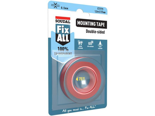 Soudal Kétoldalas Ragasztó Szalag Átlátszó 1,5M