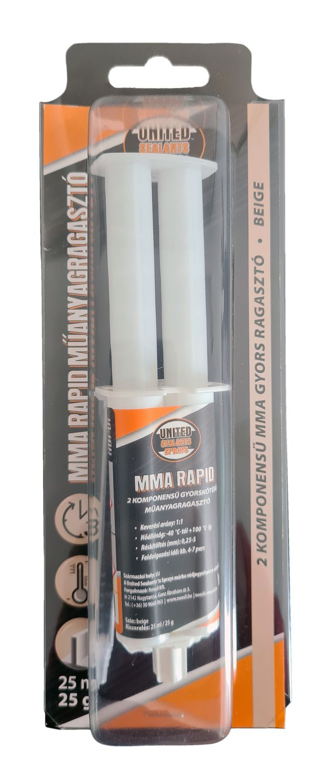United Sealants Mma Rapid Műanyagragasztó 25ML