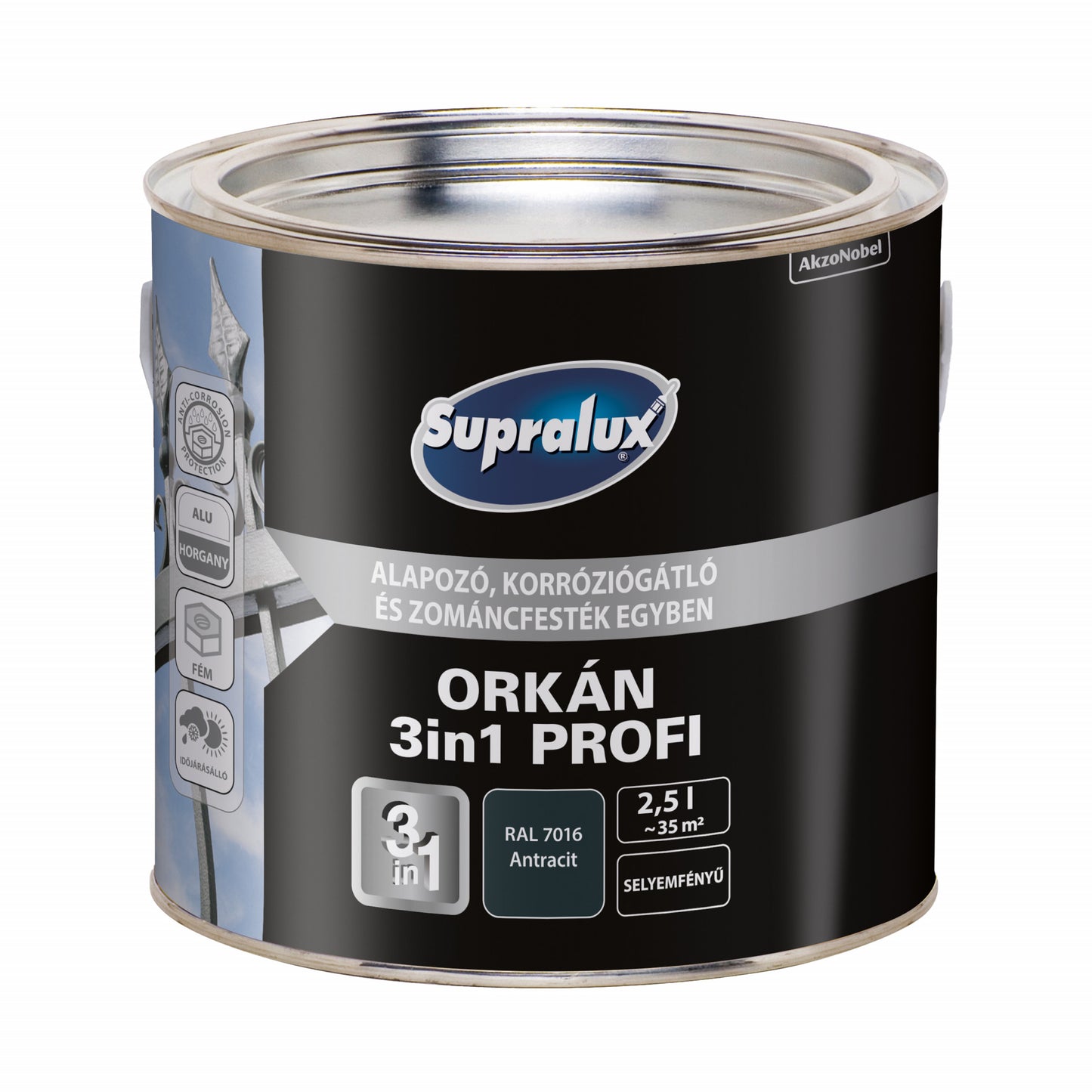 Supralux Orkán 3In1 Antracit 2,5L