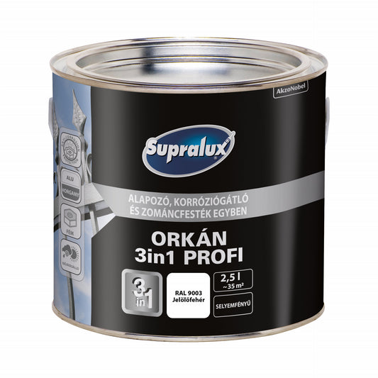 Supralux Orkán 3In1 Jelölőfehér 2,5L